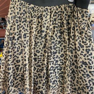 Animal print skirt